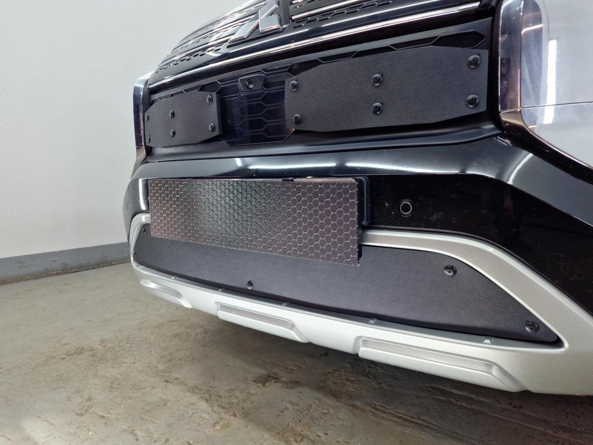 Зимняя заглушка радиатора к съемной сетке низ для Mitsubishi Outlander IV