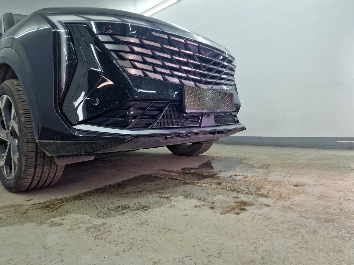 Защитная сетка радиатора низ для Geely Atlas II
