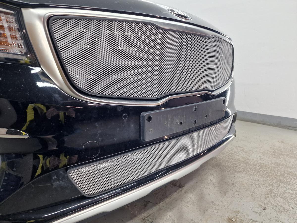 Защитная сетка радиатора низ  для Kia Carnival (YP) III Рестайлинг