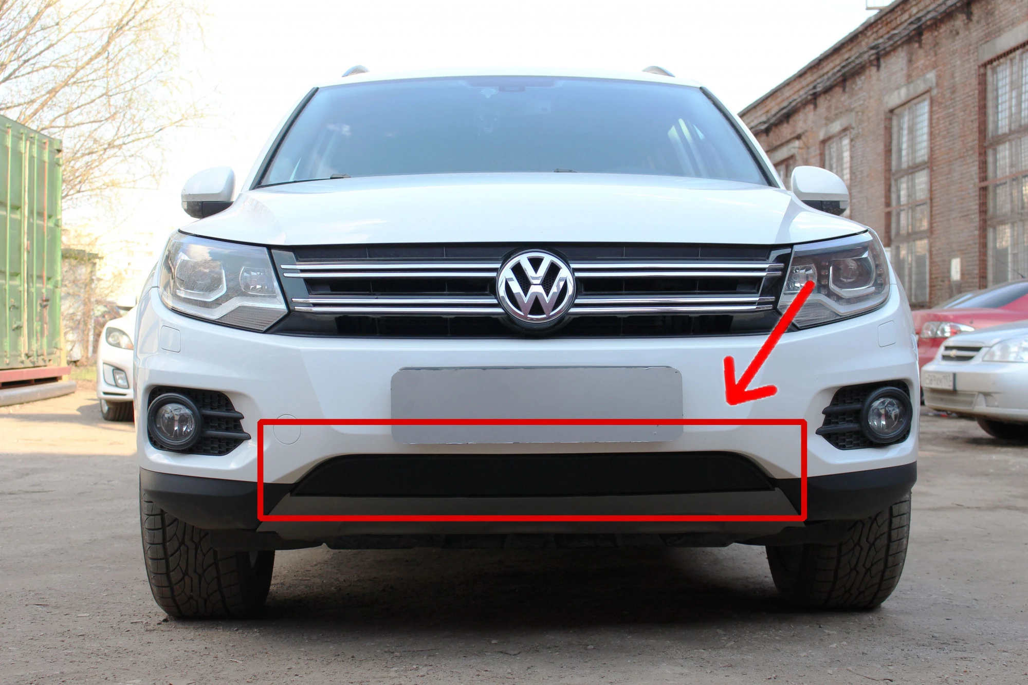 Защитная сетка радиатора для Volkswagen Tiguan I Рестайлинг