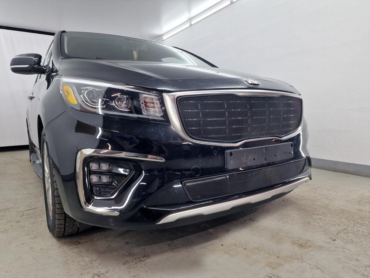 Защитная сетка радиатора низ  для Kia Carnival (YP) III Рестайлинг