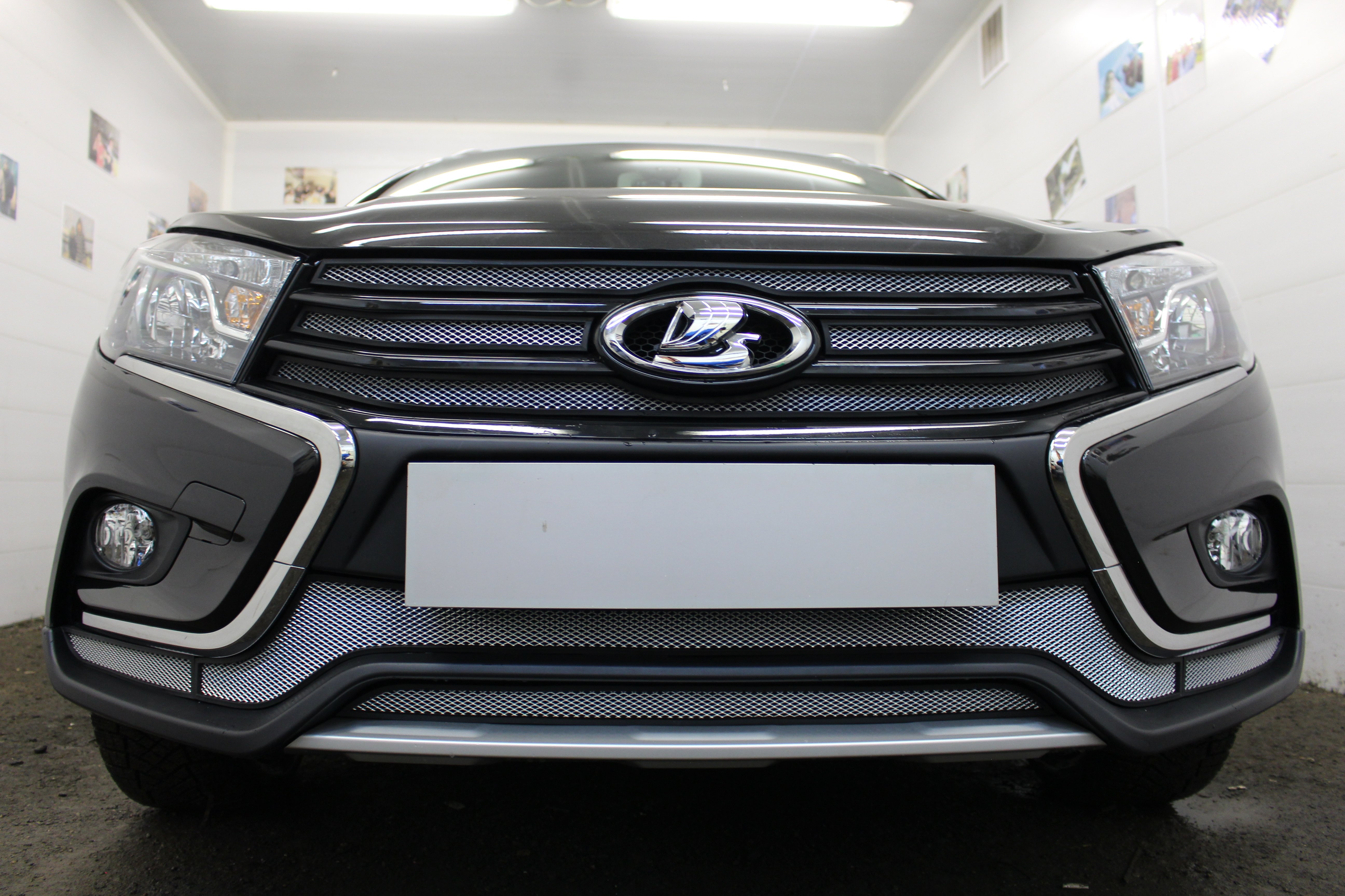 Защитная сетка радиатора боковые для LADA (ВАЗ) Vesta I Рестайлинг
