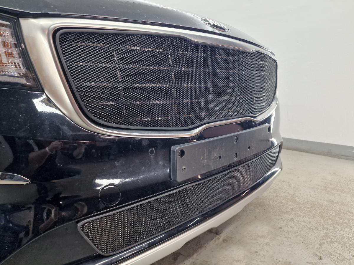 Зимняя заглушка радиатора к съемной сетке низ для Kia Carnival (YP) III Рестайлинг