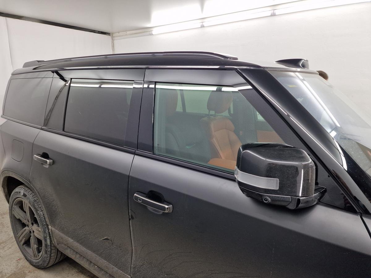 Дефлекторы окон 2D с хром накладками 6 шт. для Polar Stone (Jishi) 01