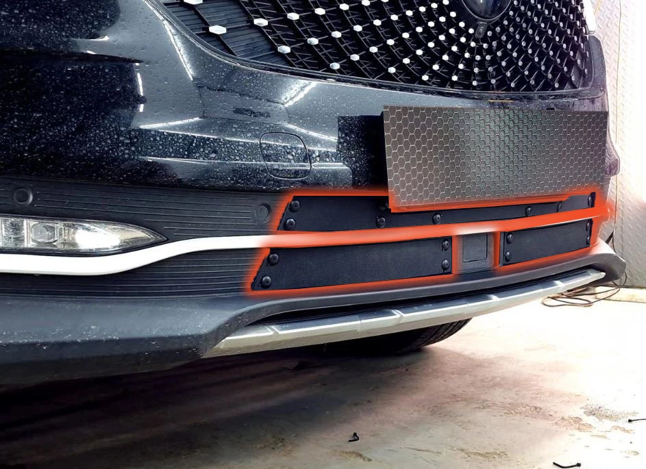 Зимняя заглушка радиатора к съемной сетке низ 3 части для Dongfeng Fengon ix7 I