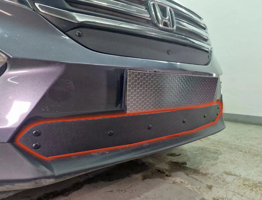 Зимняя заглушка радиатора к съемной сетке низ для Honda Pilot III