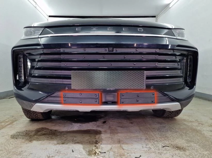 Зимняя заглушка радиатора к съемной сетке низ (4 части) для EXEED TXL I