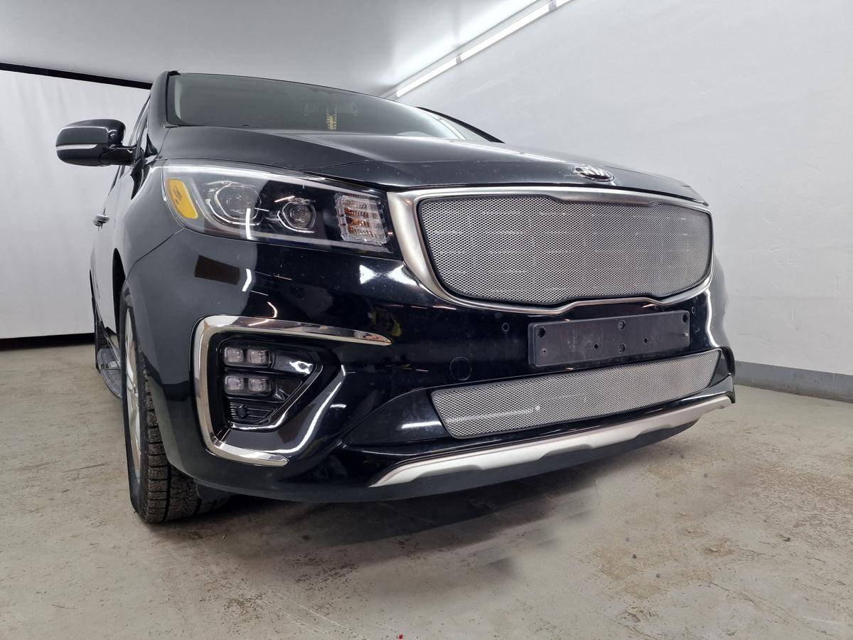 Защитная сетка радиатора низ  для Kia Carnival (YP) III Рестайлинг