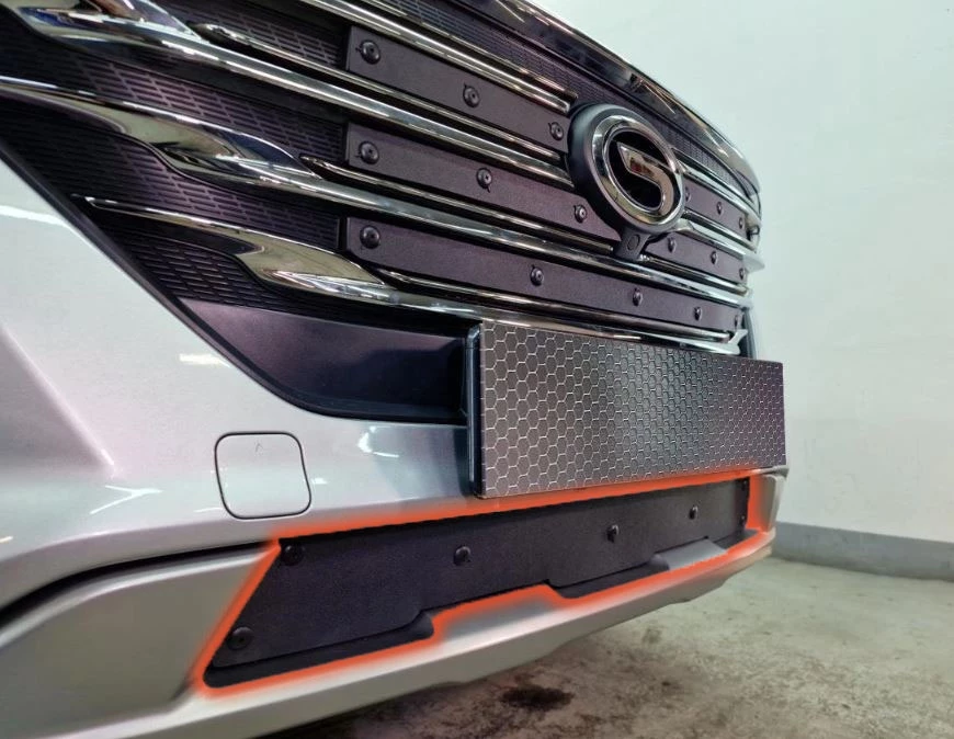 Зимняя заглушка радиатора к съемной сетке низ для GAC GS5 I