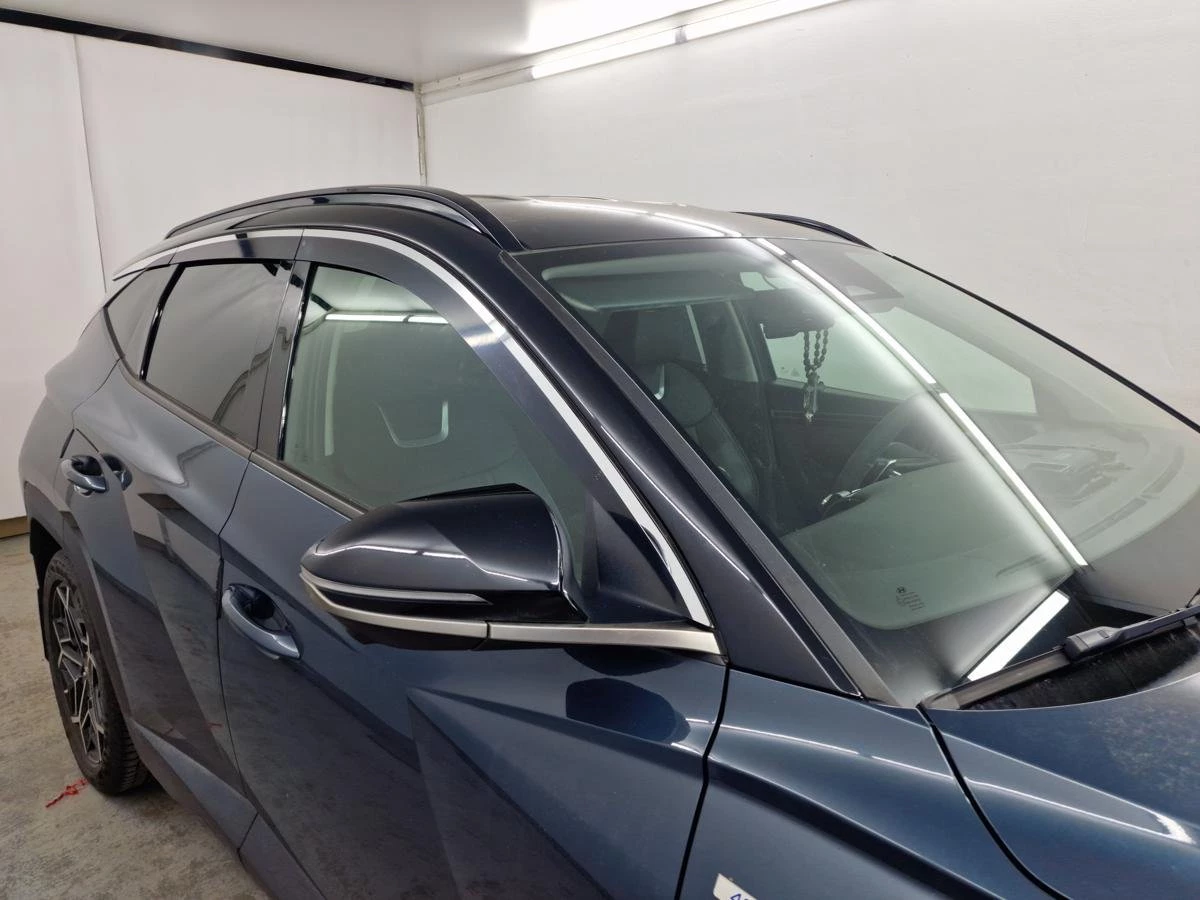 Дефлекторы окон 2D с хром накладками 6 шт. (короткая база) для Hyundai Tucson IV