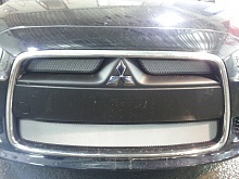 Защитная сетка радиатора комплект 3 части для Mitsubishi Lancer X Рестайлинг 2