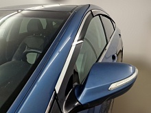 Дефлекторы окон 2D с хром накладками 6 шт. для Hyundai i40 I Рестайлинг