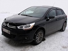Дефлектор капота темный для Citroen C4 II Рестайлинг