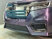 Зимняя заглушка радиатора на стяжке верх 5 частей для Honda Stepwgn V Рестайлинг