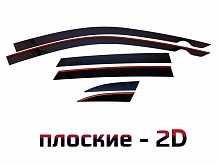 Дефлекторы окон 2D 6 шт. для Audi Q5 I (8R) Рестайлинг