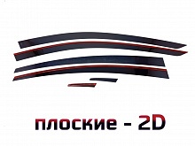 Дефлекторы окон 2D 6 шт. для Mazda 6 III (GJ) Рестайлинг 2