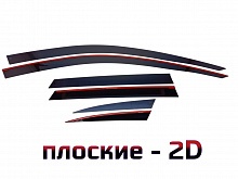 Дефлекторы окон 2D 6 шт. для Audi A4 IV (B8) Рестайлинг