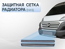 Защитная сетка радиатора низ 2 части для Citroen Jumper  II Рестайлинг