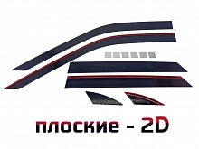 Дефлекторы окон 2D 6 шт. для LADA (ВАЗ) Priora I Рестайлинг