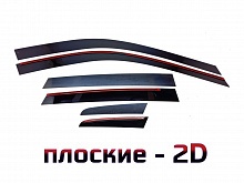 Дефлекторы окон 2D 6 шт. для Renault Scenic II Рестайлинг