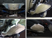 Защиты комплект (картер и КПП, бак, задний дифференциал) для Kia Sorento III Prime Рестайлинг