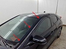 Водосток лобового стекла Премиум для Honda Civic IX