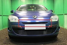 Защитная сетка радиатора верх для Renault Megane III