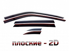 Дефлекторы окон 2D с хром накладками 6 шт. для BMW X5 III (F15)