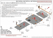 Защита радиатора и картера (2 части) для BMW X4 II (G02) Рестайлинг
