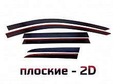 Дефлекторы окон 2D 6 шт. для Volvo V60 II