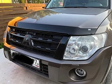 Дефлектор капота темный для Mitsubishi Pajero IV Рестайлинг 2