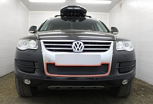 Зимняя заглушка радиатора к съемной сетке низ для Volkswagen Touareg I Рестайлинг