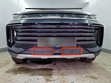 Зимняя заглушка радиатора к съемной сетке низ (4 части) для EXEED TXL I Рестайлинг 1