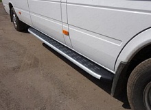 Порог алюминиевый с пластиковой накладкой 2220 мм для Mercedes-Benz Sprinter Classic (W909) I