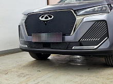 Зимняя заглушка радиатора к съемной сетке низ 2 части для Chery Tiggo 7 Pro Max I Рестайлинг