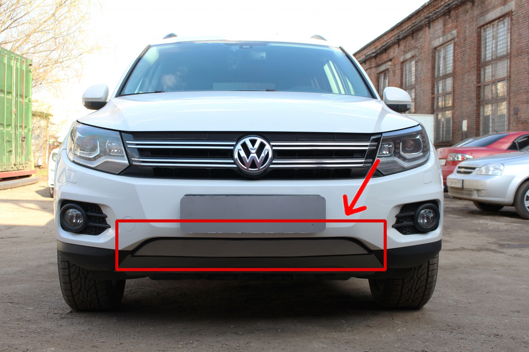 Защитная сетка радиатора для Volkswagen Tiguan I Рестайлинг